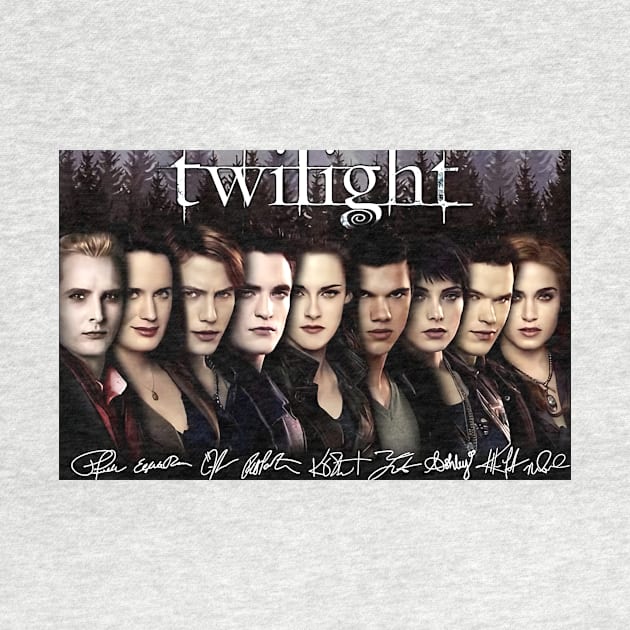 Twilight Movie Cast Signed Fan by Stephensb Dominikn